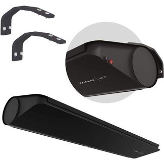 Flowair Flowair SLIM E-100 luchtgordijn zwart met beugel en sensor