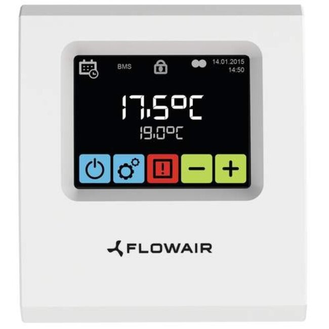 Flowair Flowair regeling ELIS/LEO/OXEN T-box intelligente touchscreen regeling