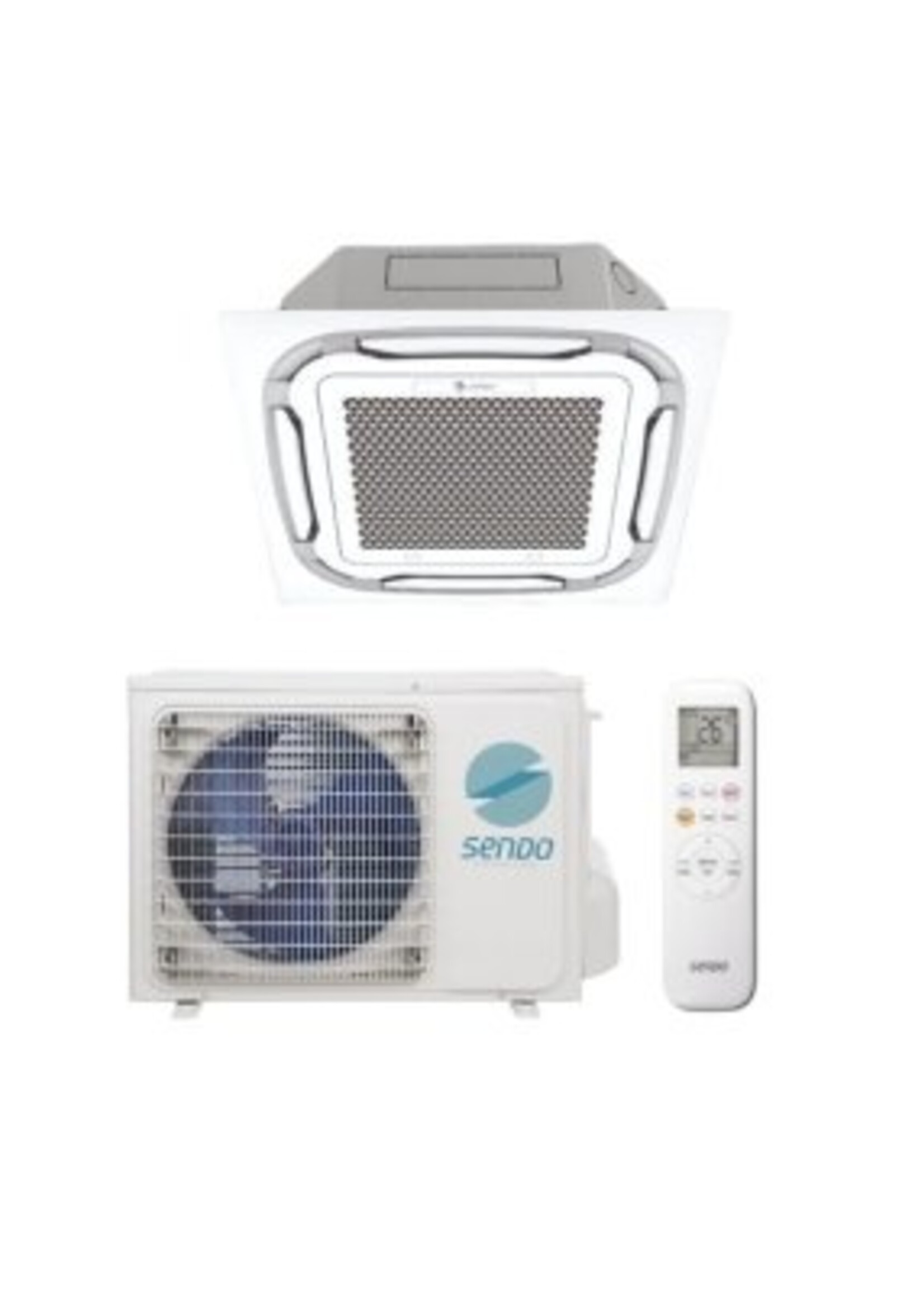 Sendo plafondcassette split unit airco 3,5 kW