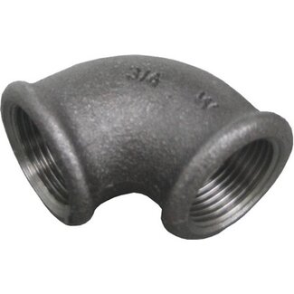 ZWARTE FITTING KNIE 90° NR 90 1 1/4"FF