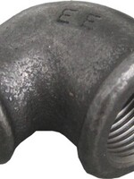 BLACK FITTING KNEE 90° NO. 90 3/4" x 1/2"FF
