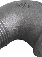 SCHWARZES PASSENDES KNIE 90° NR. 92 1 1/4" x 1"MF