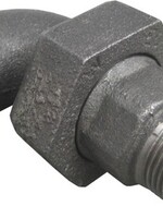 BLACK FITTING ANGLED HEAD NO. 98 1 1/4"MF
