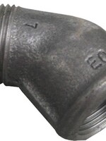 BLACK FITTING KNEE 45° NO. 121 1 1/2"MF