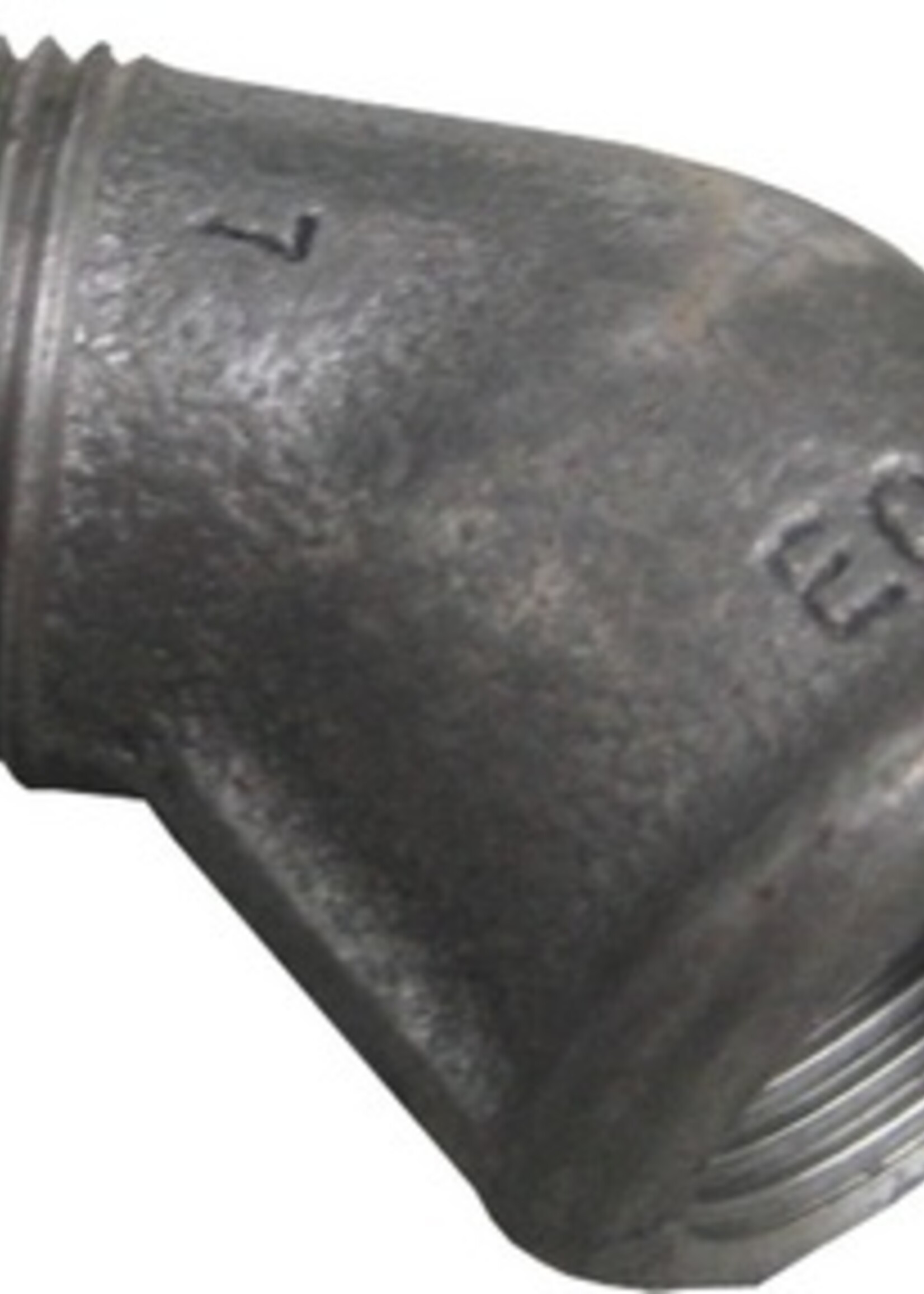 BLACK FITTING KNEE 45° NO. 121 1 1/2"MF
