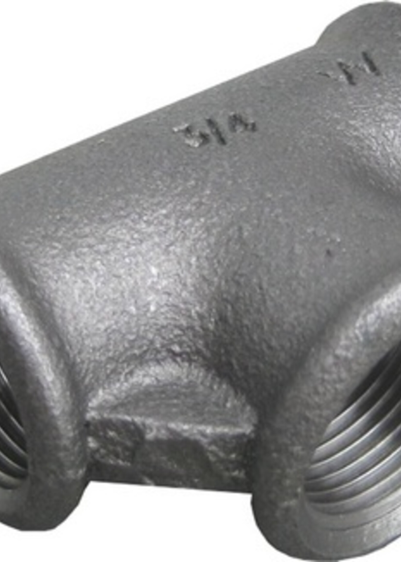 SCHWARZES T-STÜCK NR. 130 3/4"FFF