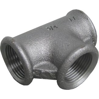 ZWARTE FITTING T STUK NR 130 1 1/2"FFF