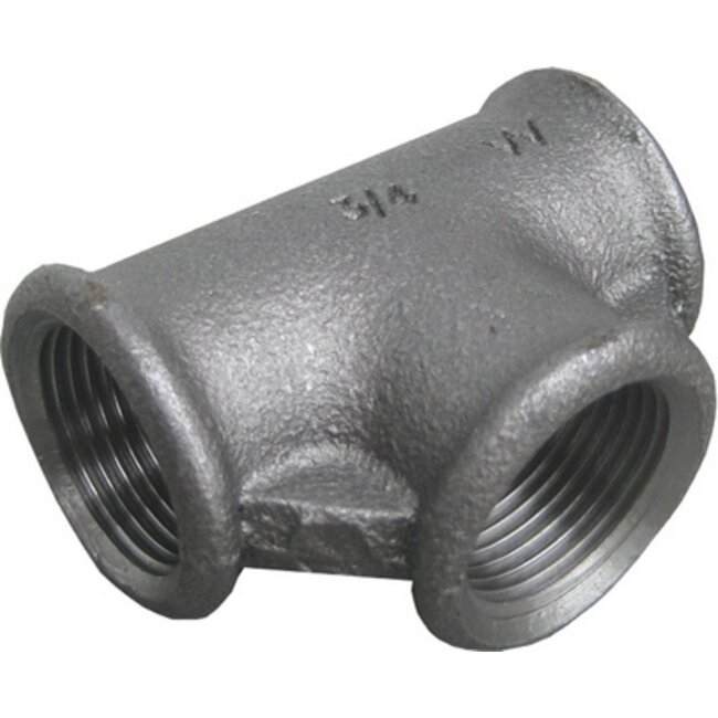 ZWARTE FITTING T STUK NR 130 1 1/2"FFF