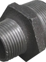 ZWARTE FITTING REDUCTIENIPPEL NR 245 3/4" x 1/2"MM