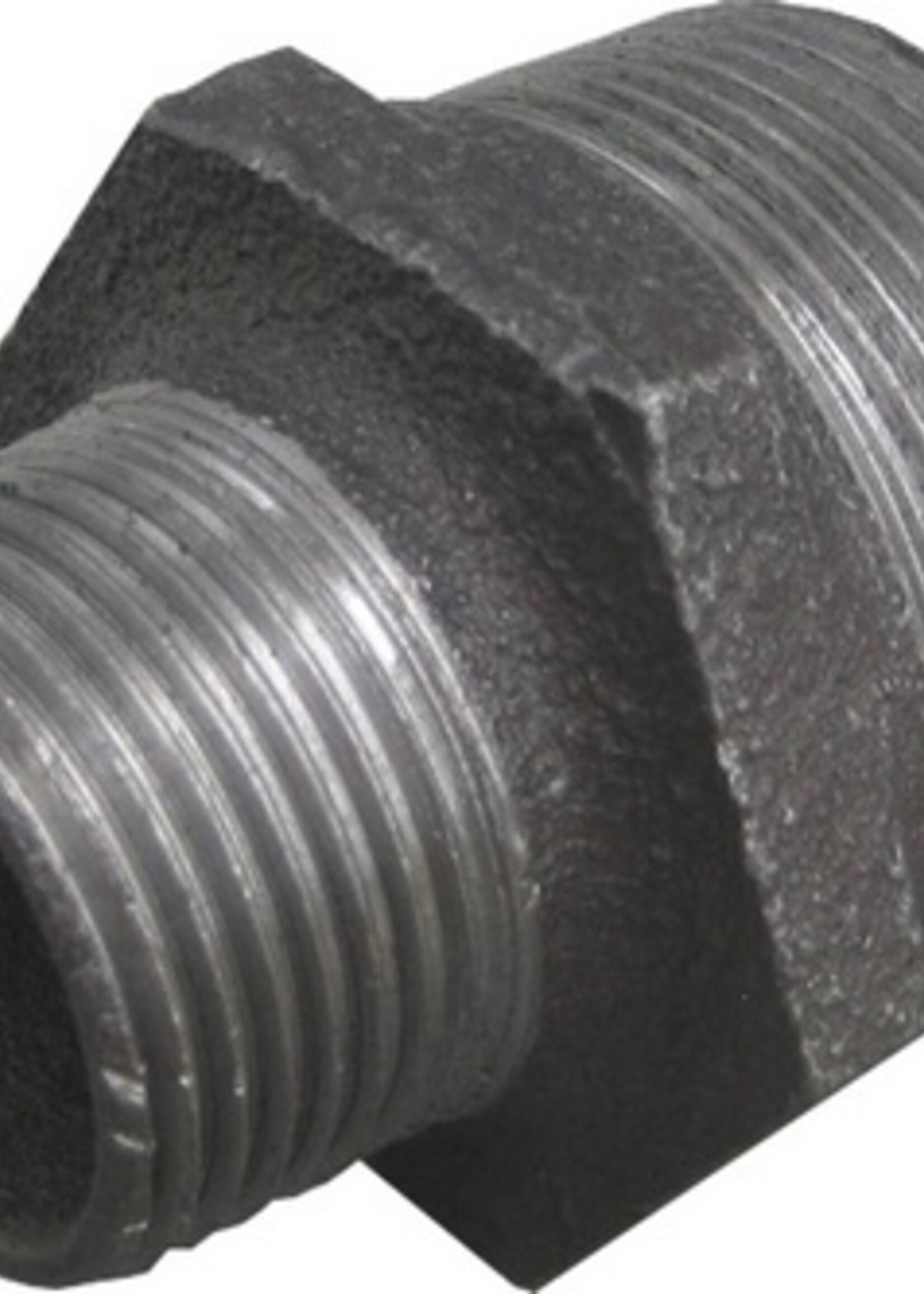 ZWARTE FITTING REDUCTIENIPPEL NR 245 1 1/2" x 1"MM