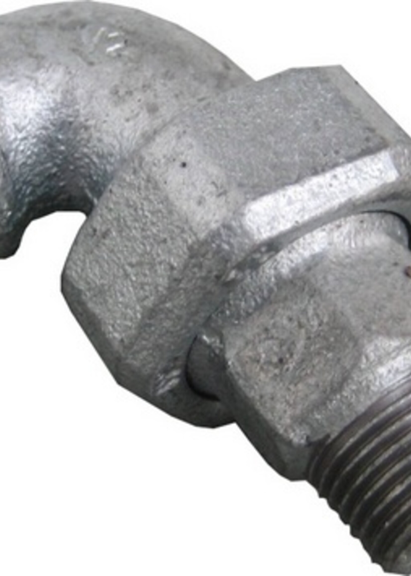 GALVA FITTING ANGLED HEAD NO. 98 3/4"MF