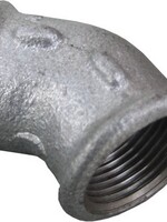 GALVA FITTING KNEE 45° NO. 120 1 1/4"FF