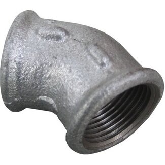 GALVA FITTING KNIE 45° NR 120 1 1/4"FF