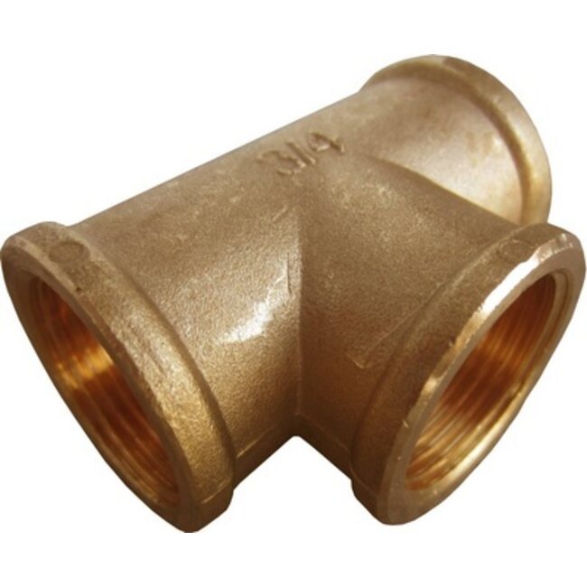 ECO MESSING DRAADFITTING T-STUK 3/4"FFF