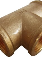 MESSING DRAADFITTING T-STUK 5/4"-4/4"-5/4"FFF