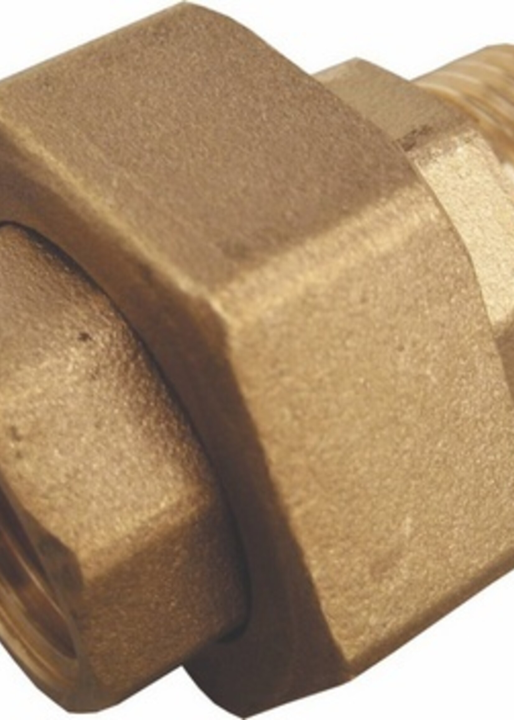 BRASS THREAD FITTING STRAIGHT COUPLER 1/2"MF