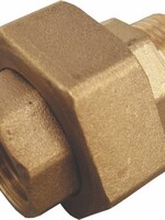 BRASS THREAD FITTING STRAIGHT COUPLER 3/4"MF