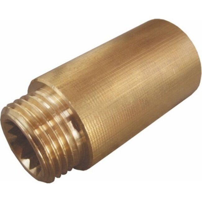 BRASS THREAD FITTING EXTENSION 3/4"MF 15mm