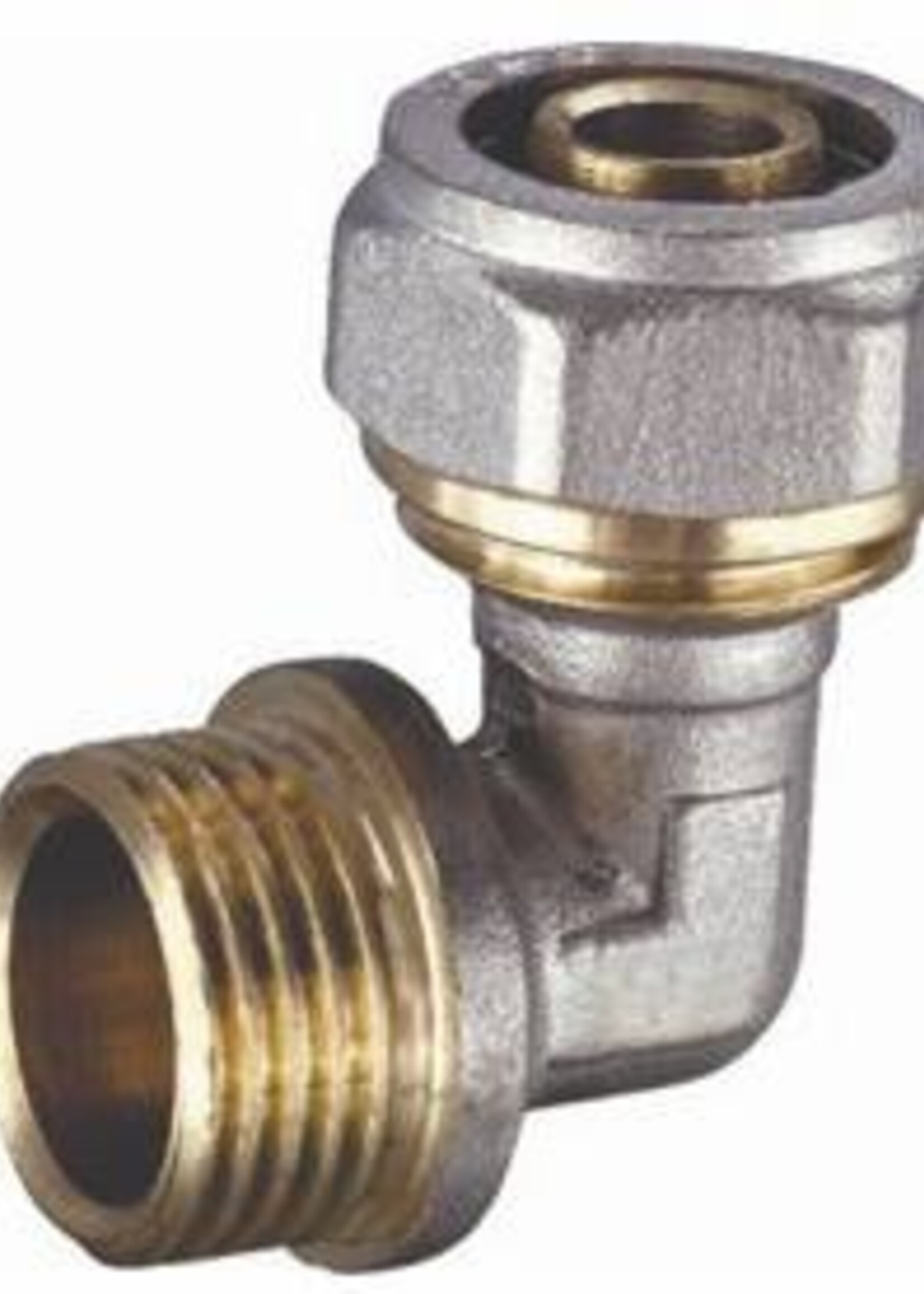 COMPRESSION SOCKET MULTI-LAYER PIPE POINT KNEE 3/4"M x 26