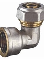 COMPRESSION SOCKET MULTI-LAYER PIPE KNEE 3/4"F x 20