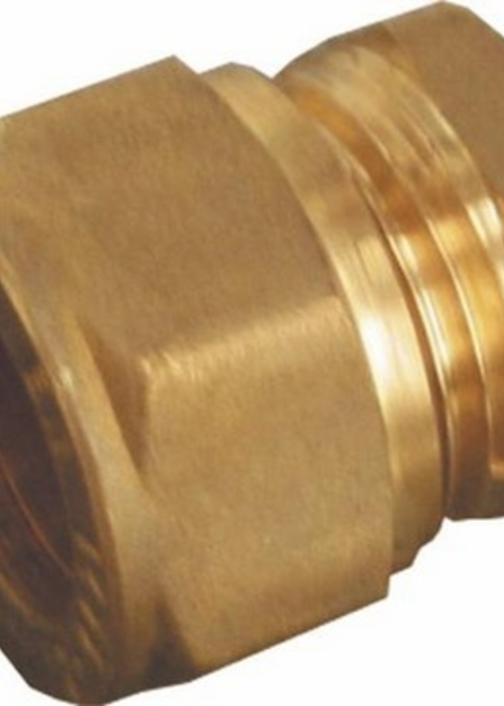 COMPRESSION HEAD BRASS WATER END STOP 12