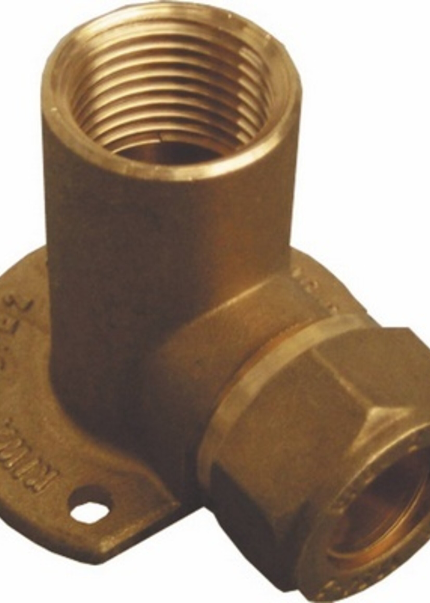 COMPRESSION HEAD BRASS WALL PLATE 1/2"Fx15