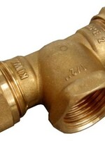 COMPRESSION HEAD BRASS WATER T PIECE 28x3/4"Fx28