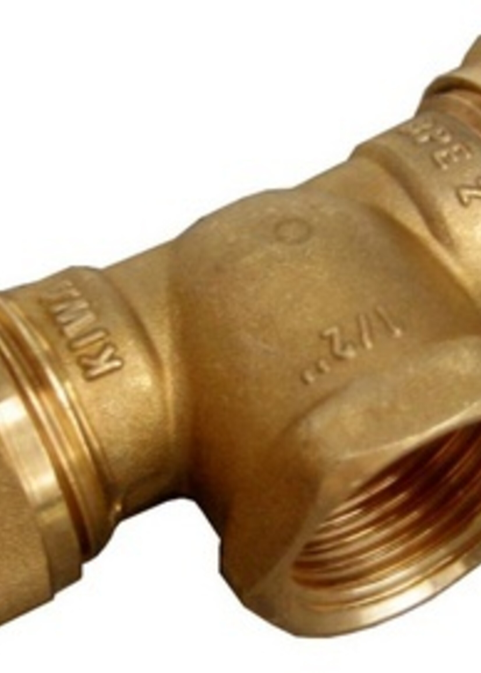 COMPRESSION HEAD BRASS WATER T PIECE 28x3/4"Fx28