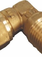 KOMPRESSIONSKOPF MESSING WASSER KNIE 3/4"Mx22
