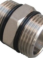 VERDELER MESSING VERNIKKELD 4/4" - NIPPEL 4/4"M