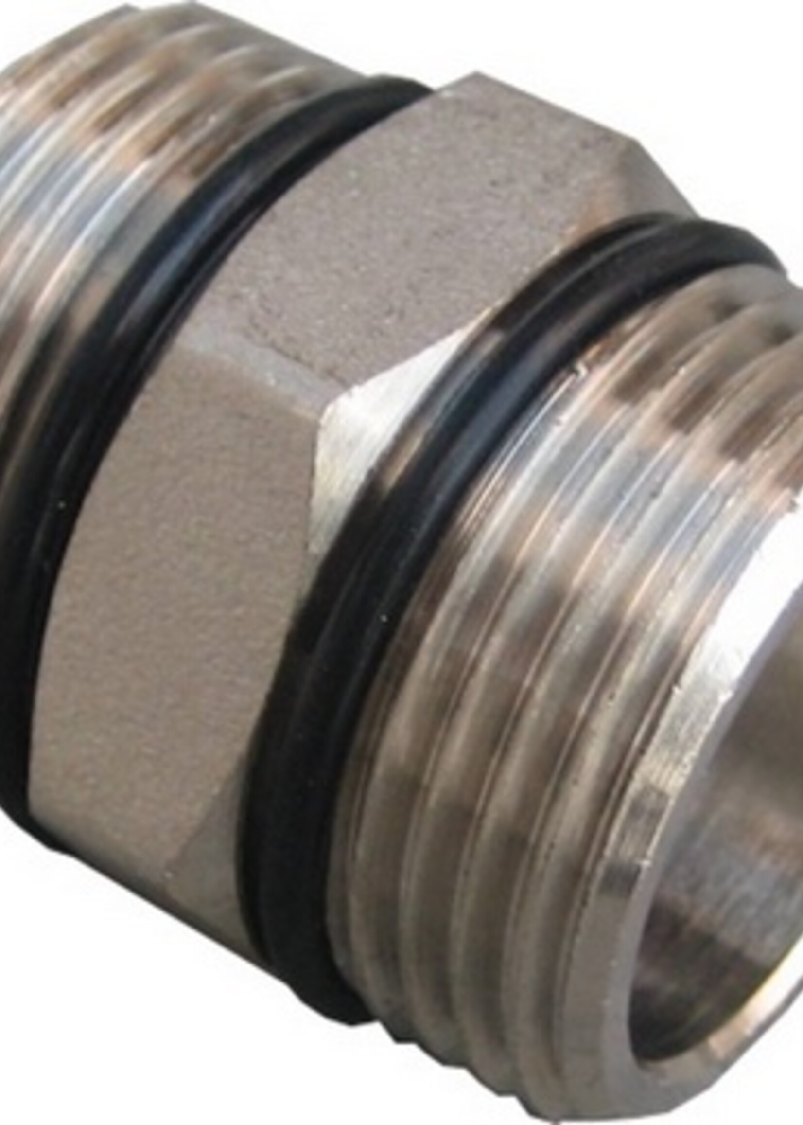 VERTEILER MESSING VERNICKELT 4/4" - NIPPEL 4/4"M
