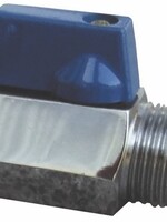 MINI-GLASVENTIL 1/2"MF BLAU