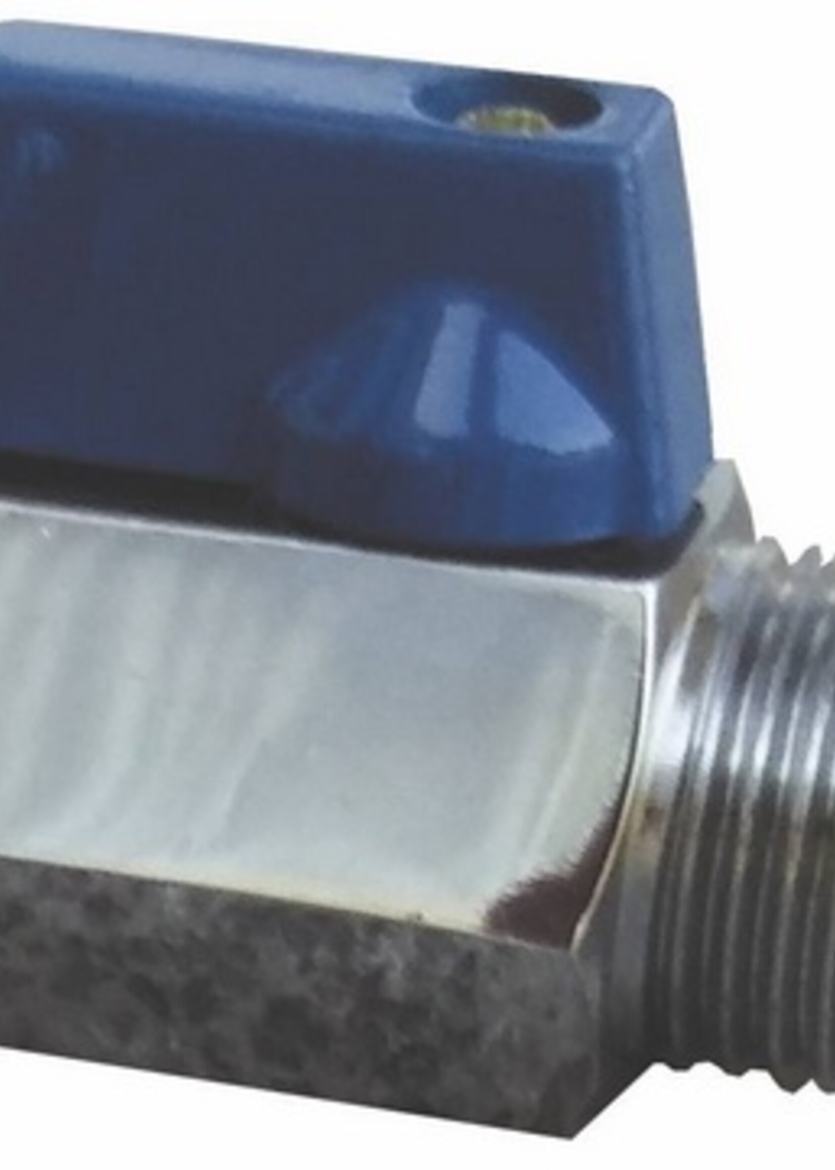MINI GLASS VALVE 1/2"MF BLUE