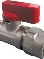 MINI GLASS VALVE 1/2"M X 16/2 MULTI-LAYER PIPE RED