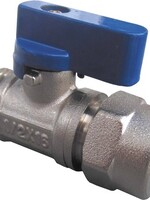 MINI GLASS VALVE 1/2"M X 16/2 MULTI-LAYER PIPE BLUE