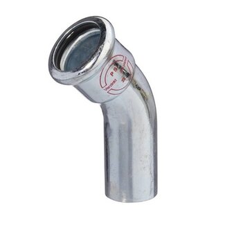 M-PRESS STAAL VERZINKT BOCHT 45° MF  22 x 22
