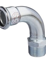 M-PRESS GALVANIZED STEEL BEND 90° OUTSIDE 18 x 1/2