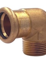 M-PRESS COPPER WATER BEND 90° FEMALE THREAD 15 x 1/2