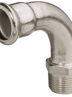 M-PRESS INOX KNIE 90° INNENGEWINDE 35 x 1 1/4"