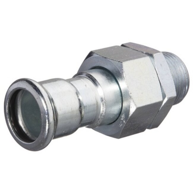 M-PRESS INOX  3 DELIGE KOPPELING BUITENDRAAD 18 x