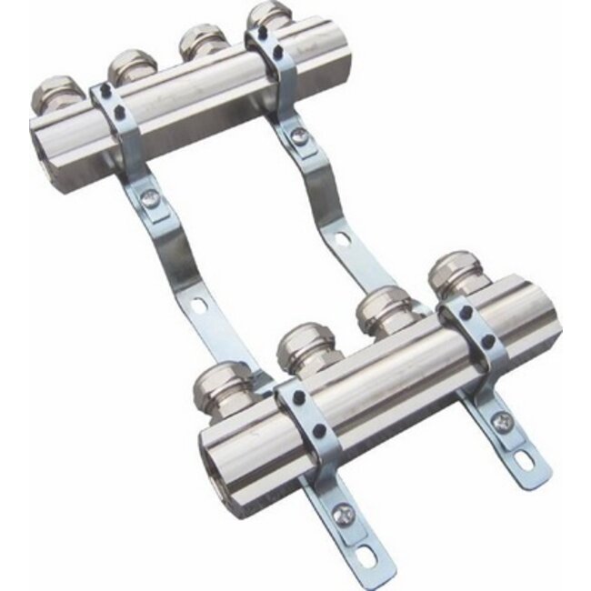 DUBB. GEMON. VERDEL. 4/4'' ZN  KRANEN - 2 x 16/2