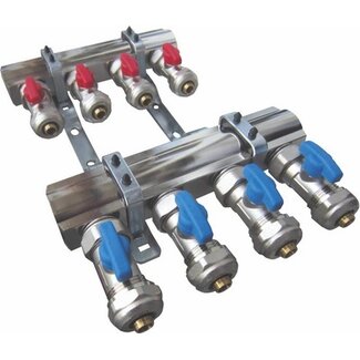 DUBB. GEMON. VERDEL. 4/4'' MET KRANEN - 3 x 16/2