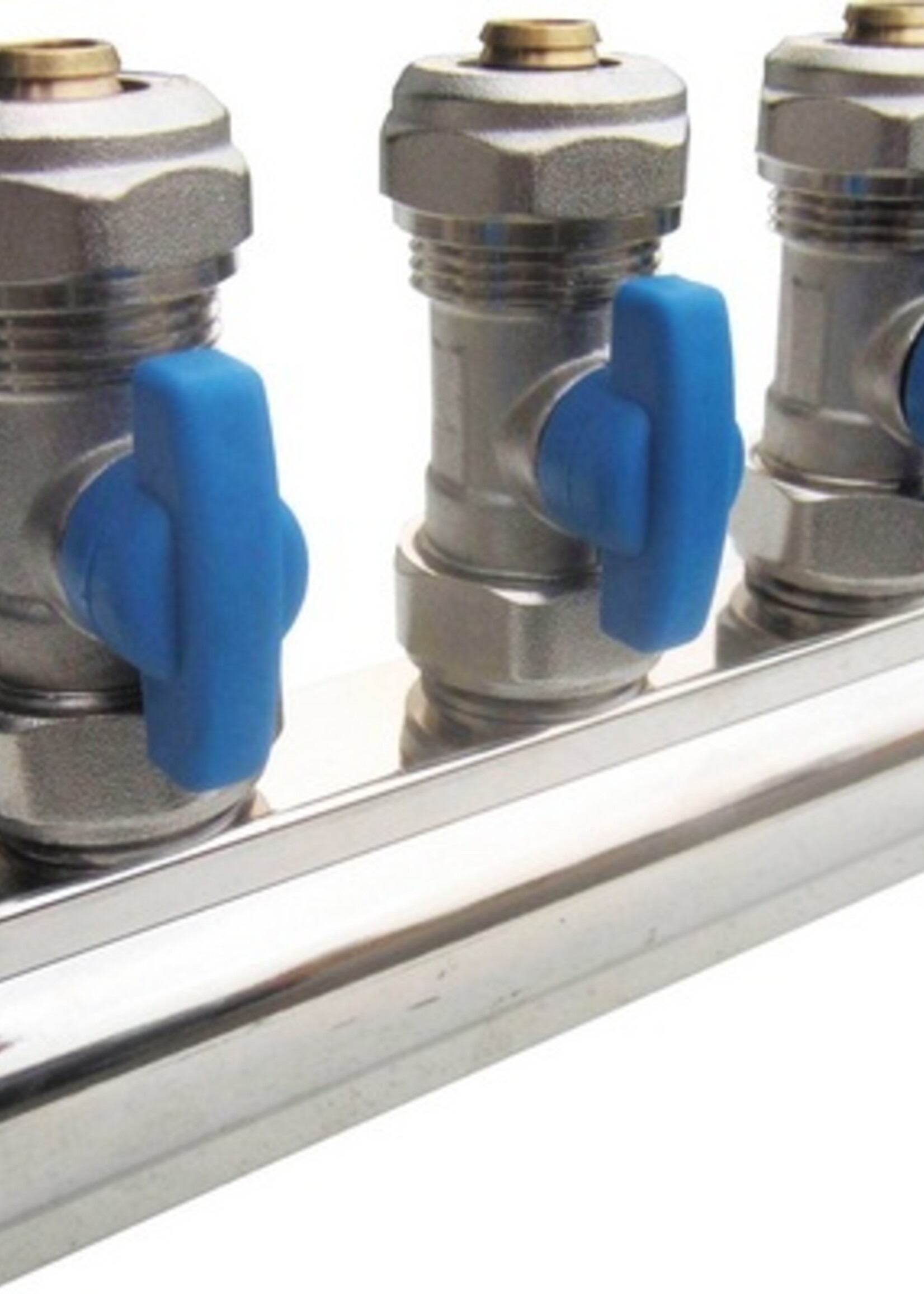 MOUNTED DISTRIBUTOR 4/4"- 6 CONNECTION 16/2 -BLUE
