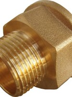 MESSING DRAADFITTING VERLOOPMOF 1/2"F-3/8"M