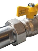 GAS BALL VALVE WITH BUTTERFLY 3/4"FF WITH COUPLER