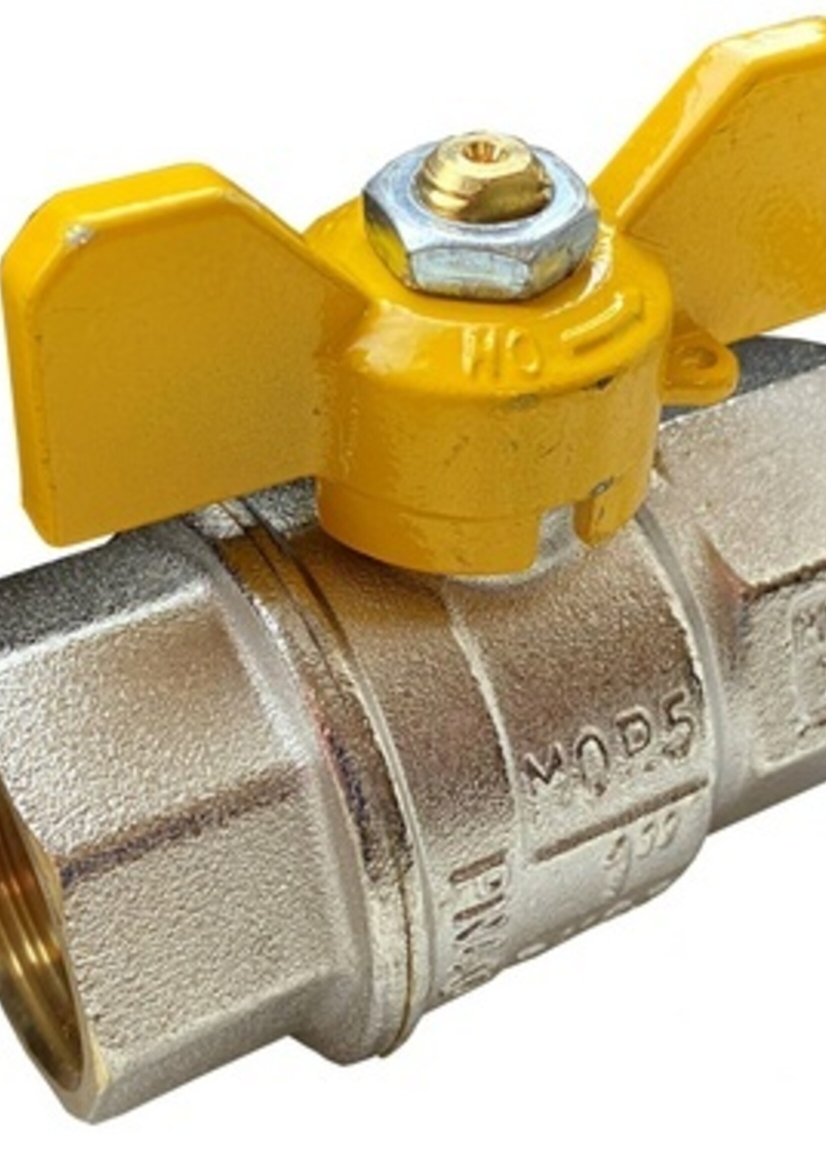 GAS BALL VALVE WITH BUTTERFLY 3/4" FF