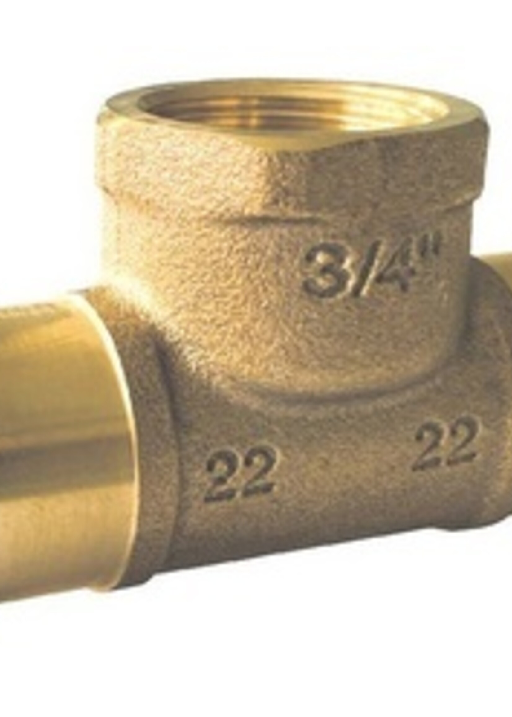 V-PRESS KOPER  WAT. T-STUK BI.DR. 35 x 1/2" x 35