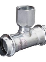 V-PRESS ST. ZINC PLATED T-PIECE I.THR. 15 x 1/2" x 15