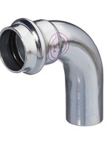 V-PRESS ST. ZINC PLATED BEND 90° MF 22 x 22