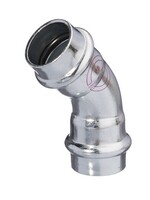 V-PRESS ST. VERZINKT BOCHT 45° FF 54 x 54